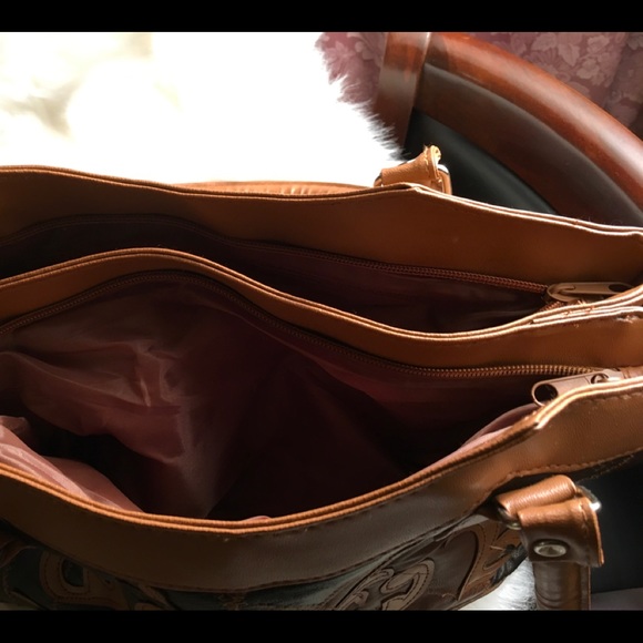 Winslow patchwork leather handbag - Picture 3 of 4